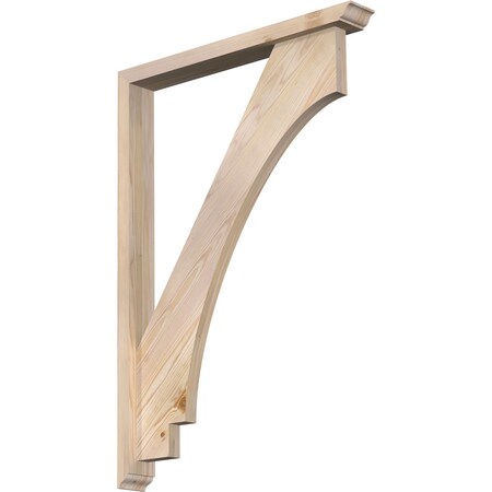 Ekena Millwork Imperial Traditional Smooth Bracket w/ Offset Brace, Douglas Fir, 3 1/2"W x 28"D x 40"H BKT0402X28X40IMP01SDF
